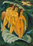 Ernst Ludwig Kirchner, Three Bathers